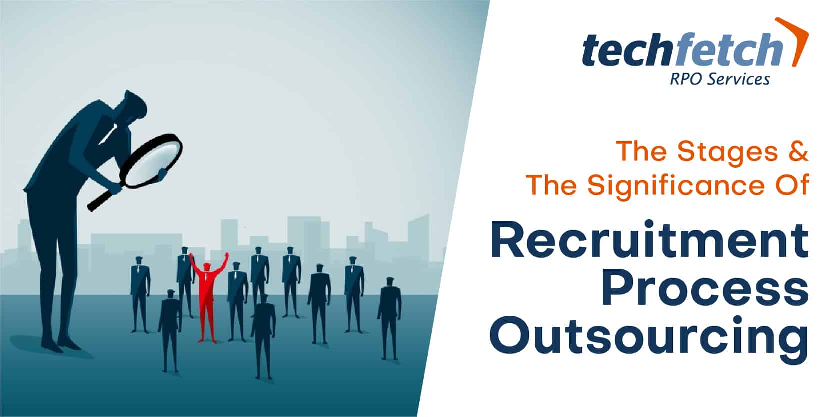 TechfetchRPO's tweet card. A clear insight into the various stages of RPO and its advantages.