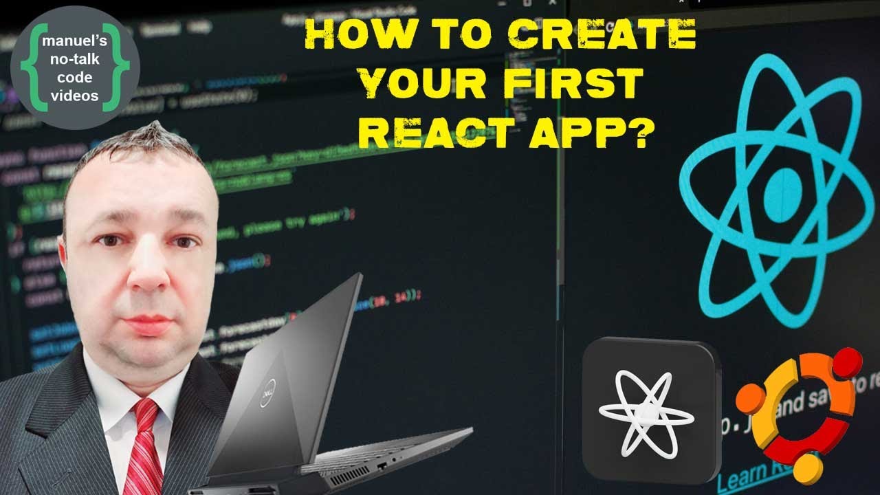 IQKoder's tweet card. React - 1. How to create your first React app?