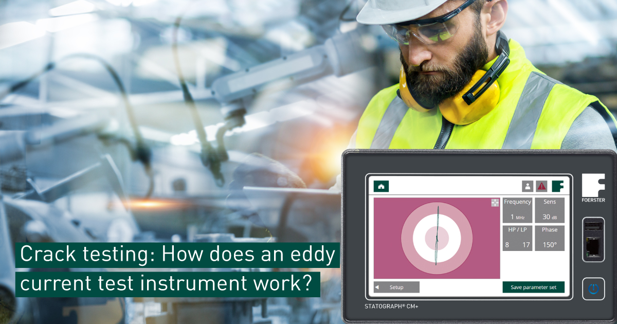 mp_ndt's tweet card. Get to know the eddy current method of the crack testing instrument. Check out FOERSTER's solution STATOGRAPH CM+ / CM.