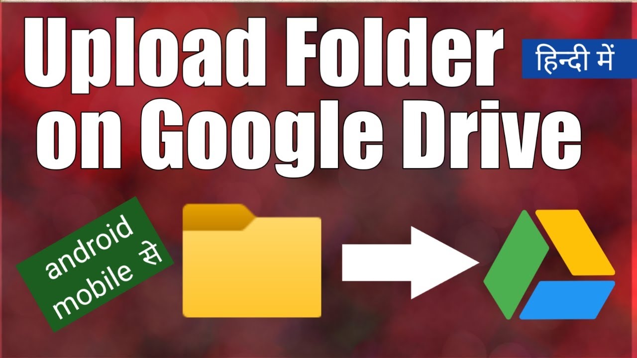 techTutorials67's tweet card. How to upload a folder on Google drive from Android mobile?