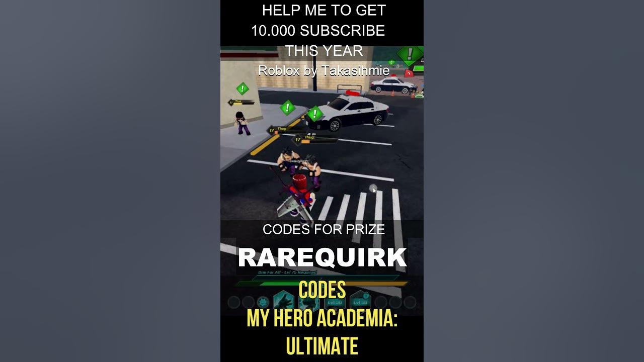 ytubetakasihmie's tweet card. NEW UPDATE CODES My Hero Academia Ultimate ROBLOX #roblox #coderoblox