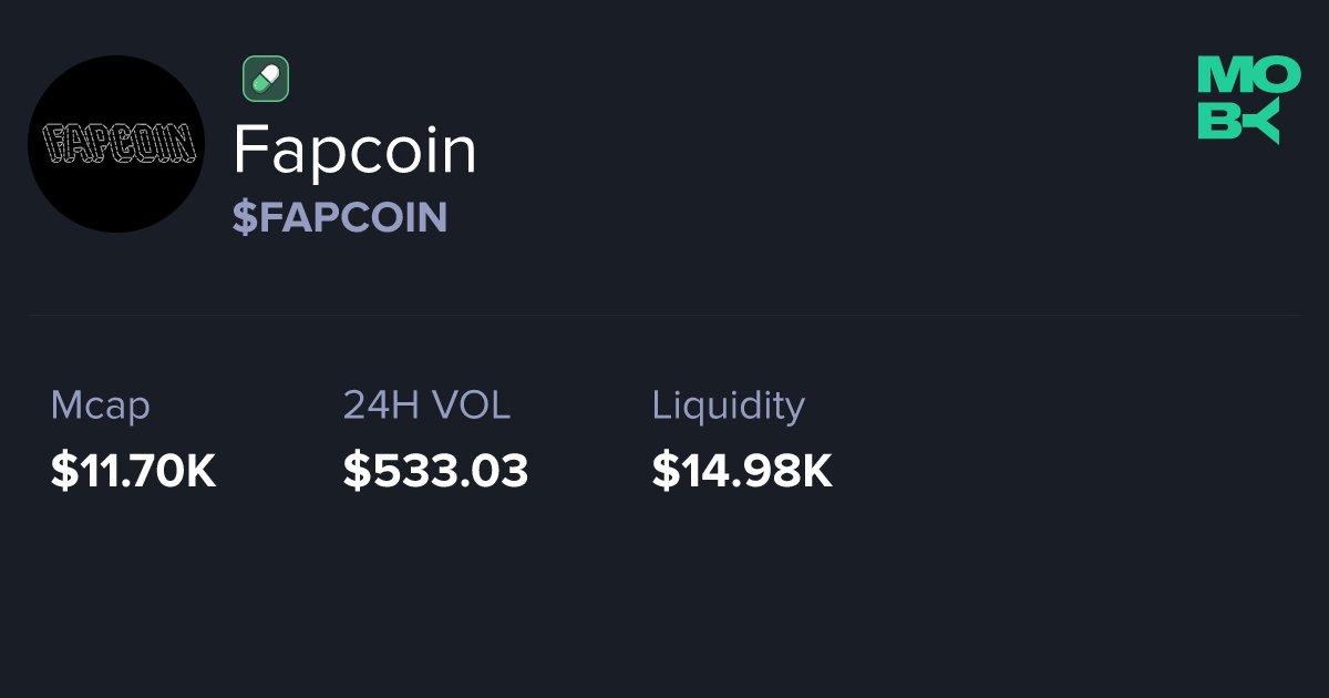 whalewatchalert's tweet card. Track FAPCOIN the second it moves: live prices, lightning-fast charts, deep whale metrics, and instant swaps—all in one sleek dashboard.