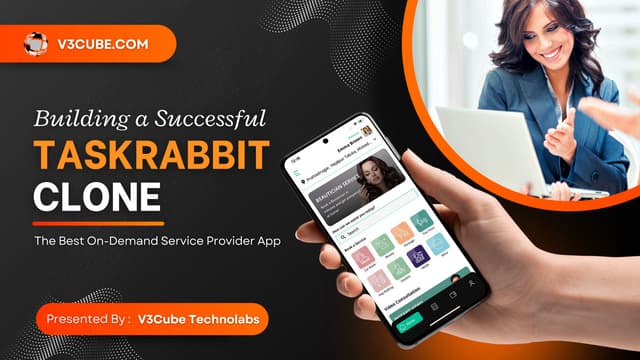 v3cube_techno's tweet card. TaskRabbit Clone On-Demand Service Provider App