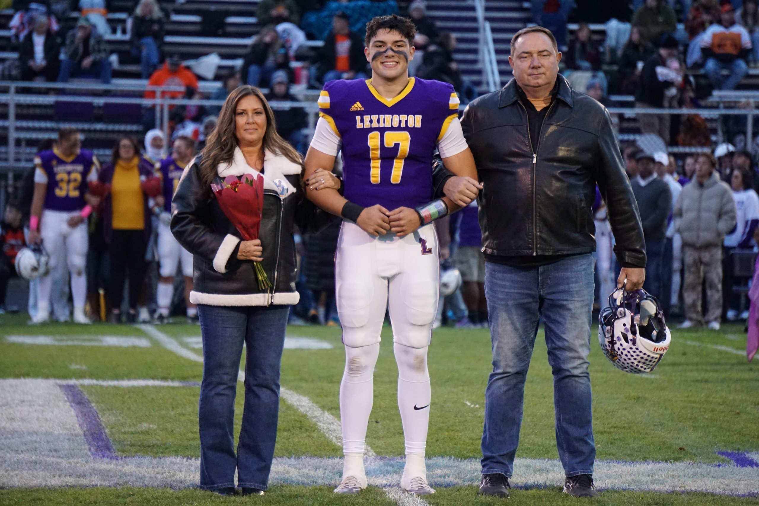 SourceMediaProp's tweet card. Lexington High School celebrated its senior football players, cheerleaders and band members prior to the start of Friday's home game.