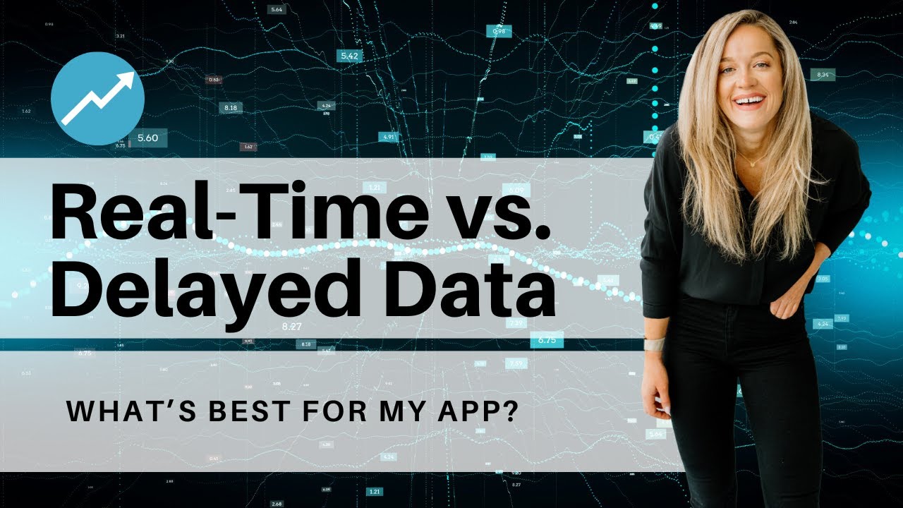 intrinio's tweet card. Real Time 🕐 vs. Delayed 📈 Data: What's Best for my App?