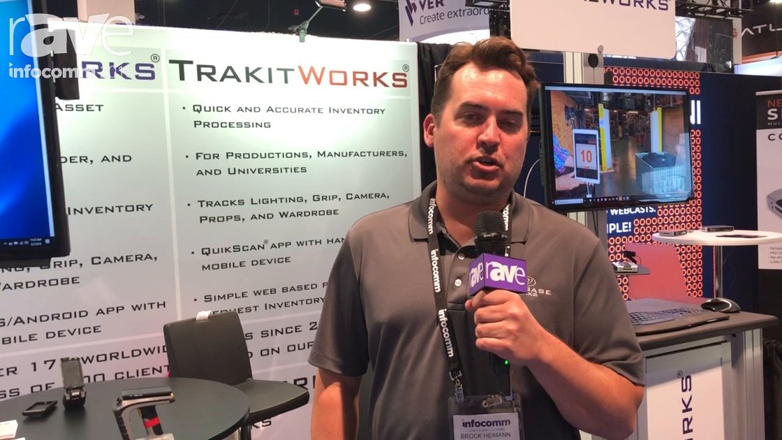 rAVePubs's tweet card. InfoComm 2018: Database Works Demos TrakIt Works Inventory Management Software for Universities