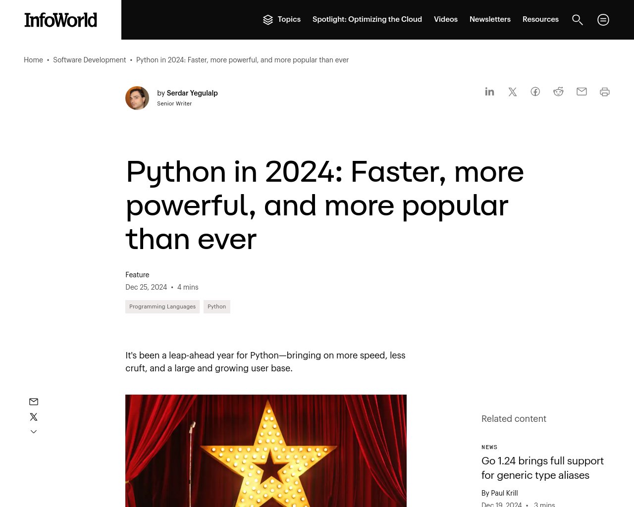 managetech_inc's tweet card. Pythonの2024年の進化 Pythonの最新バージョンは、スピードとパワーをさらに向上させ、世界中の開発