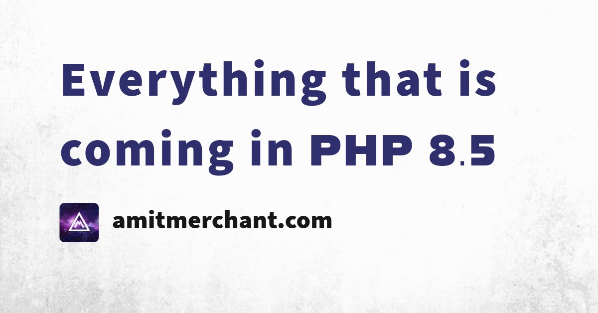TinyWP's tweet card. As every year, we will have the new version of PHP this year too, which is PHP 8.5. It’s the minor version in the PHP 8 line, and the version will be released later this year. Let’s discuss everyth...