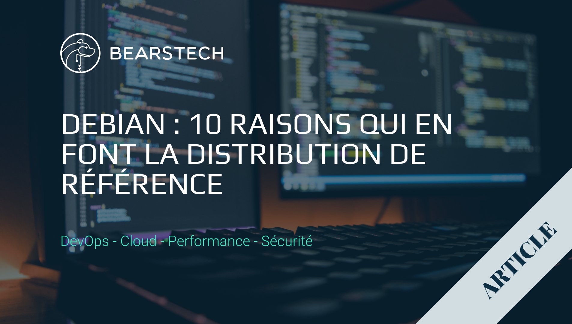 bearstech's tweet card. Les 10 atouts majeurs de Debian : une distribution GNU/Linux libre, stable et sécurisée, pilier idéal pour infrastructures cloud et serveurs critiques.