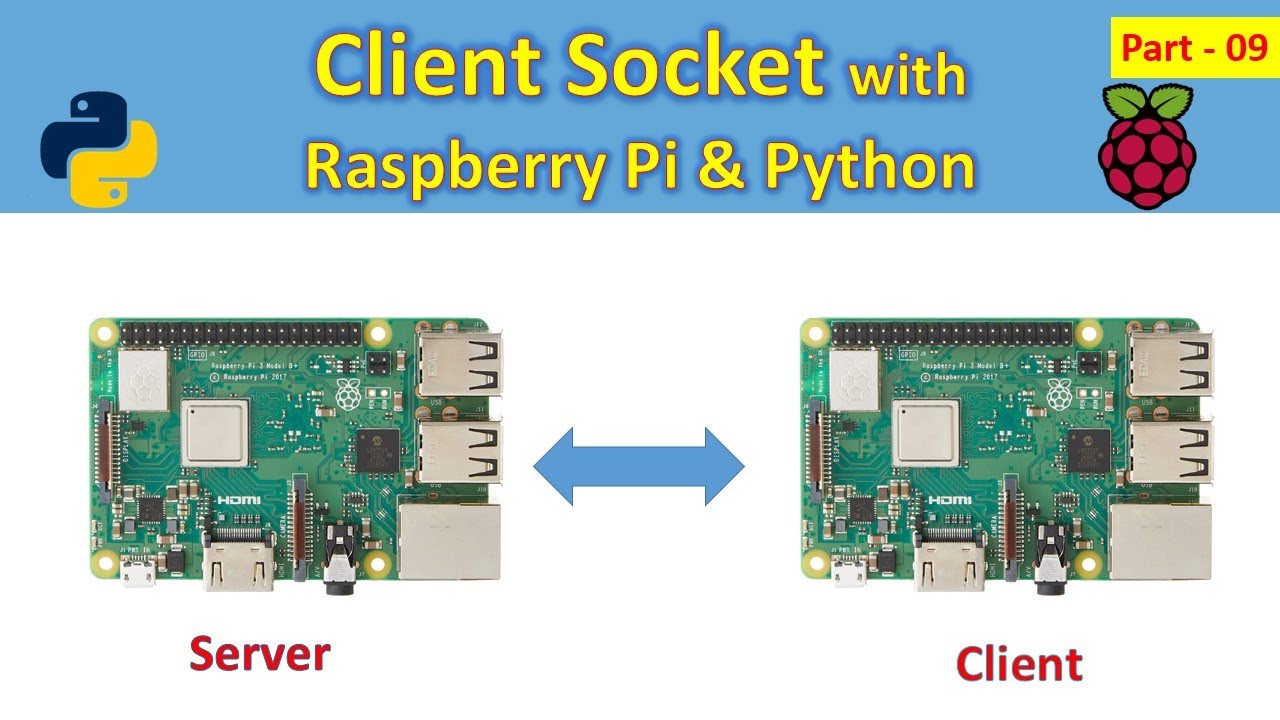 vlrobotech's tweet card. 09 Basic Client socket in Python with Raspberry pi