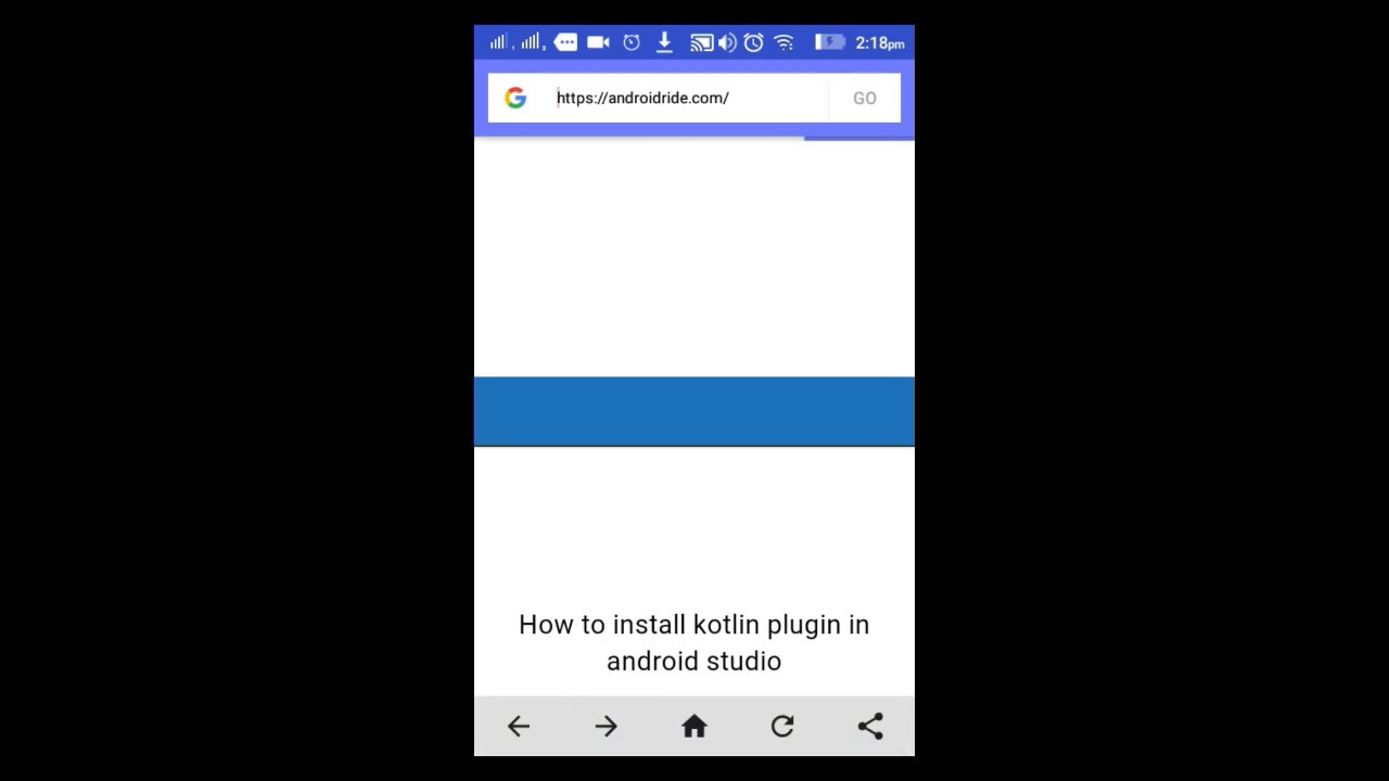 AndroidRide's tweet card. Android WebView Browser example - Android Studio