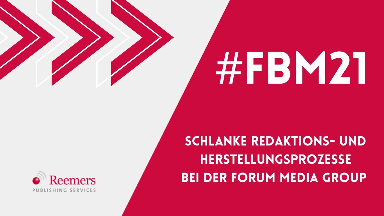 ReemersP's tweet card. Schlanke Redaktions- und Herstellungsprozesse bei der Forum Media...