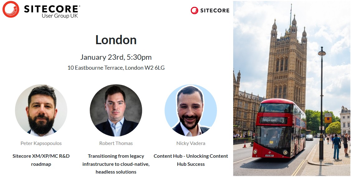billyjava's tweet card. London Sitecore User Group at Sitecore - January 2025