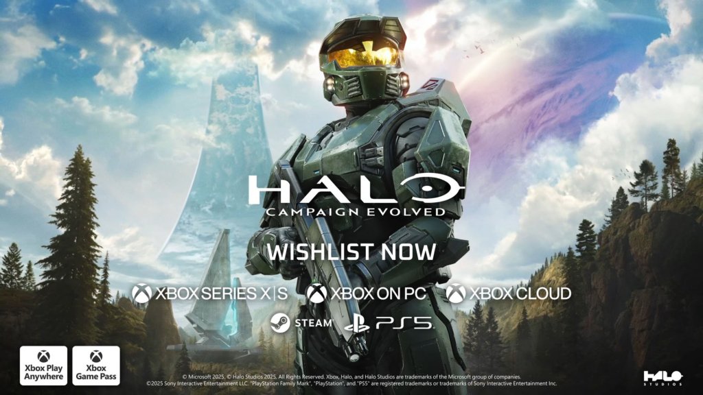 HardwarePremium's tweet card. El clásico de Bungie renace con Unreal Engine 5. Halo Campaign Evolved llegará en 2026 a Xbox, PC y por primera vez a PlayStation.