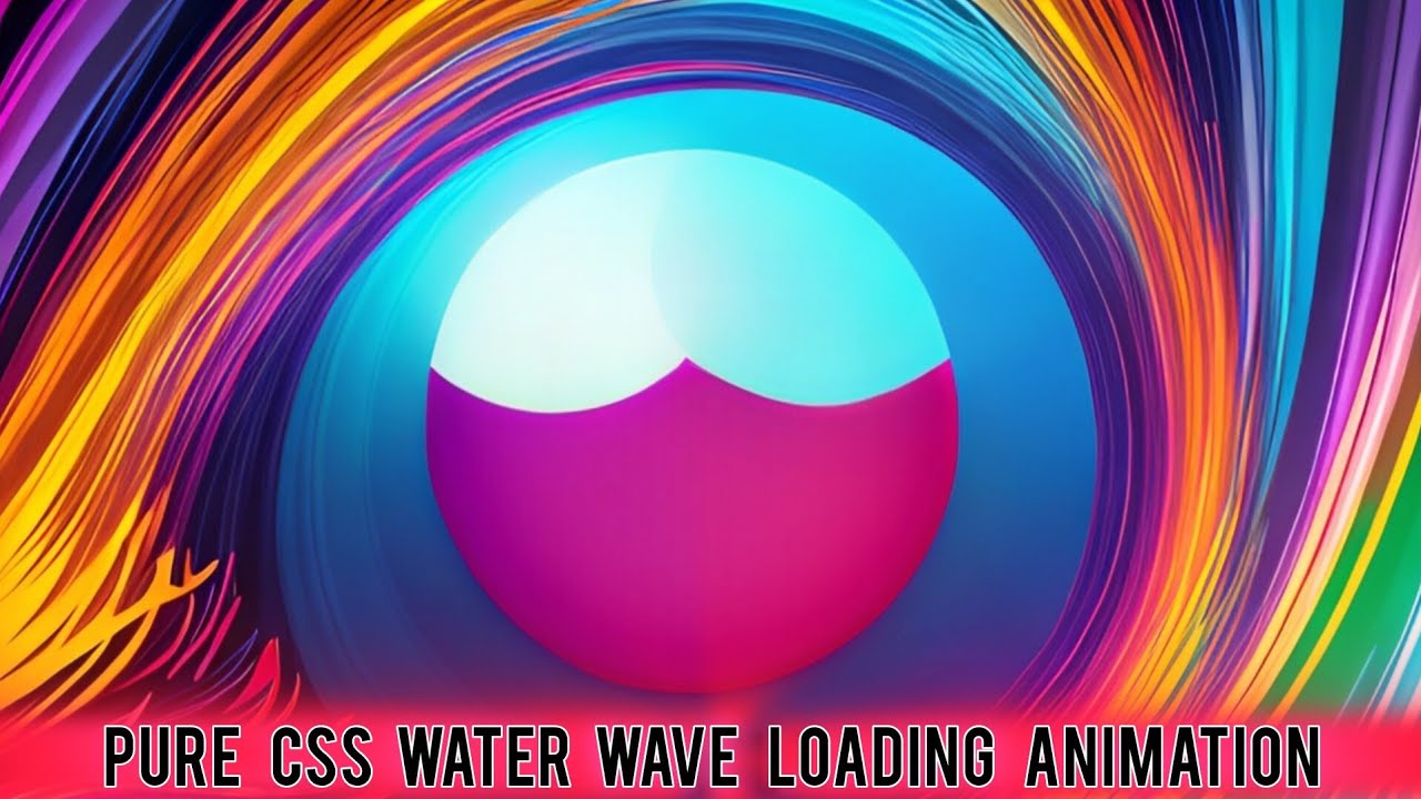indicoderz's tweet card. Hypnotic Water Wave Loading Animation (Pure CSS, No Images!)