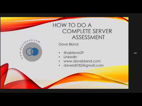 FoxPASS_SQL's tweet card. "How to Do a Complete Server Assessment" with David Bland