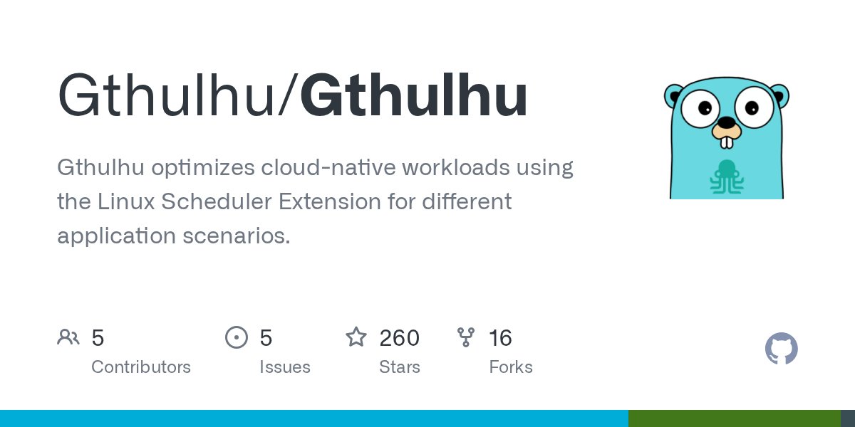 golangch's tweet card. Gthulhu optimizes cloud-native workloads using the Linux Scheduler Extension for different application scenarios. - Gthulhu/Gthulhu