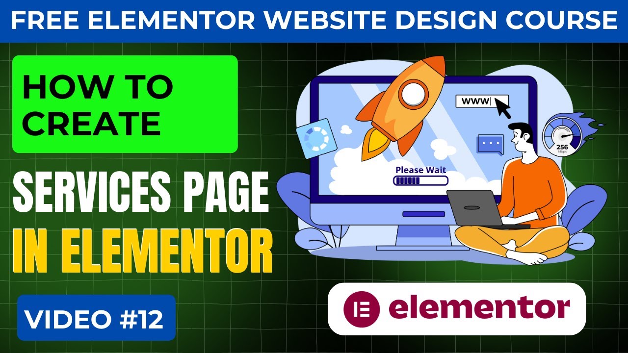 FreeTrialPlans's tweet card. How To Create Services Page in Elementor | Elementor Website Course