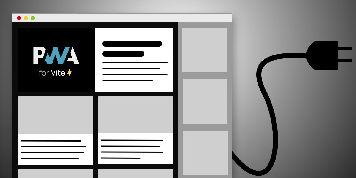 css's tweet card. The VitePWA plugin adds a service worker that handles offline support, caching assets, and prompting users when new content is available.
