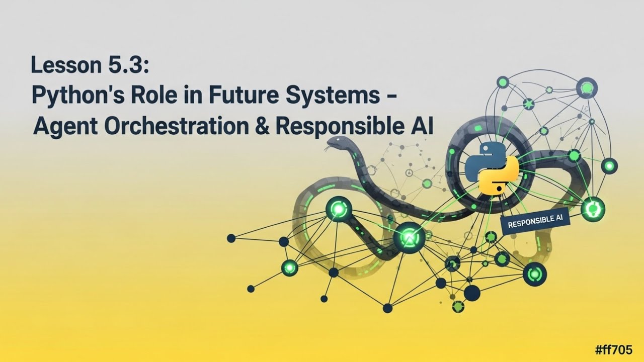 SystemDR1's tweet card. Lesson 12: Python's Role in Future Systems - Agent Orchestration &...