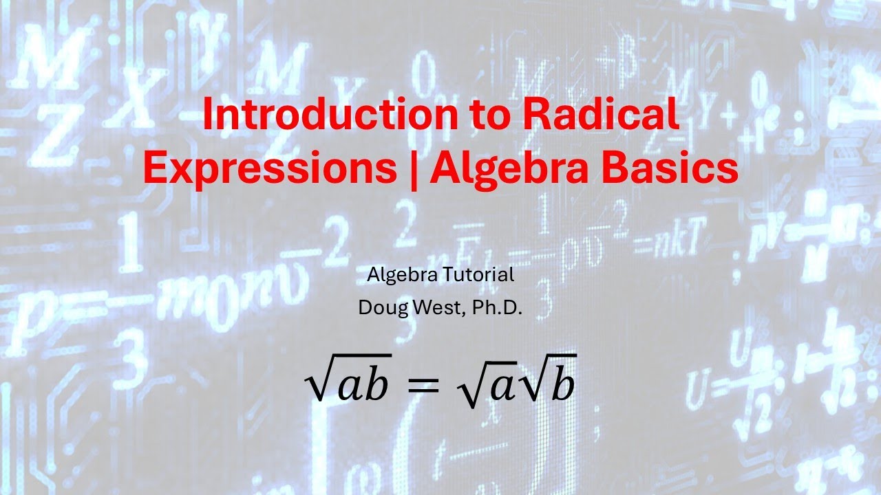 DCoins's tweet card. Introduction to Radical Expressions | Algebra Basics