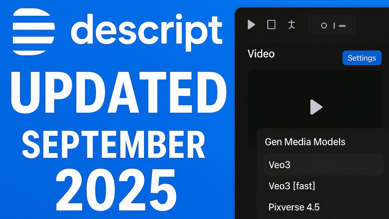 David___Mbugua's tweet card. What's New in Descript September 2025 - New Plans and Usage Tracking