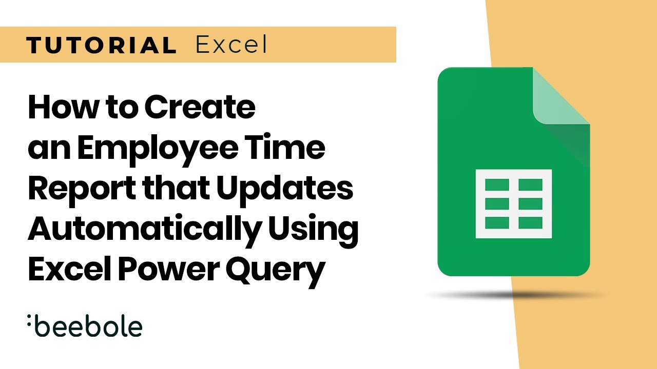 Beebole's tweet card. How to Create an Employee Time Report That Updates Automatically...