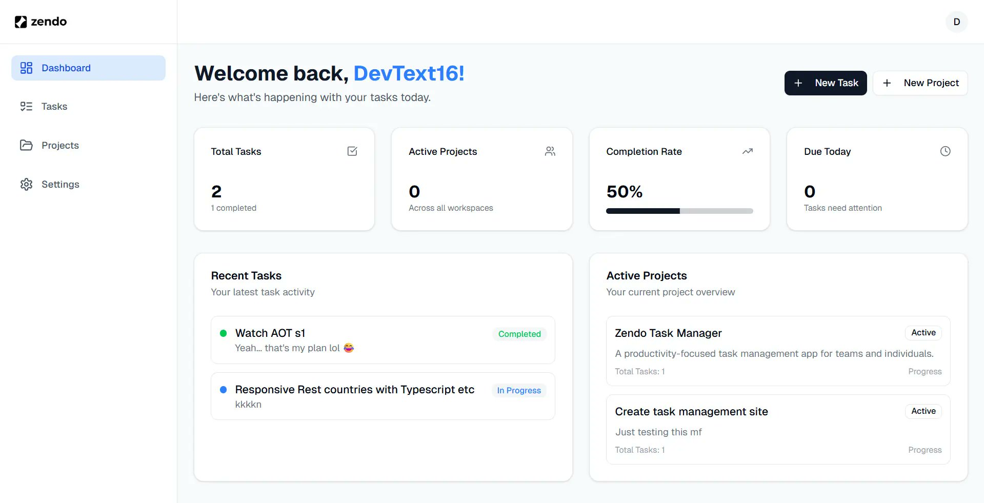 DevText16's tweet card. An intuitive platform to manage tasks and projects for individuals and teams.