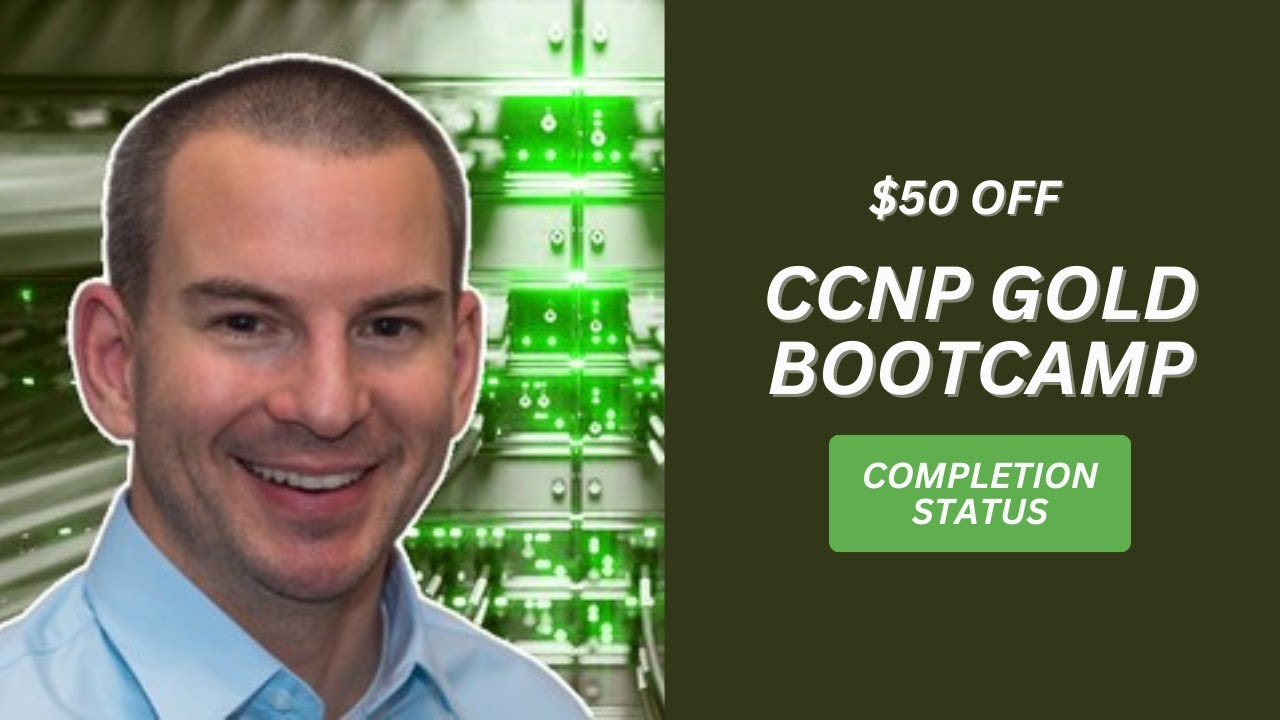 TopItGuy's tweet card. CCNP Gold Bootcamp Neil Anderson Completion Status as of Jan 2025