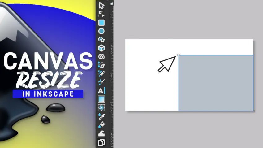 DaviesMediaDes's tweet card. In this Inkscape basics tutorial made for beginners, I show you how to change your document size or resize your canvas.
