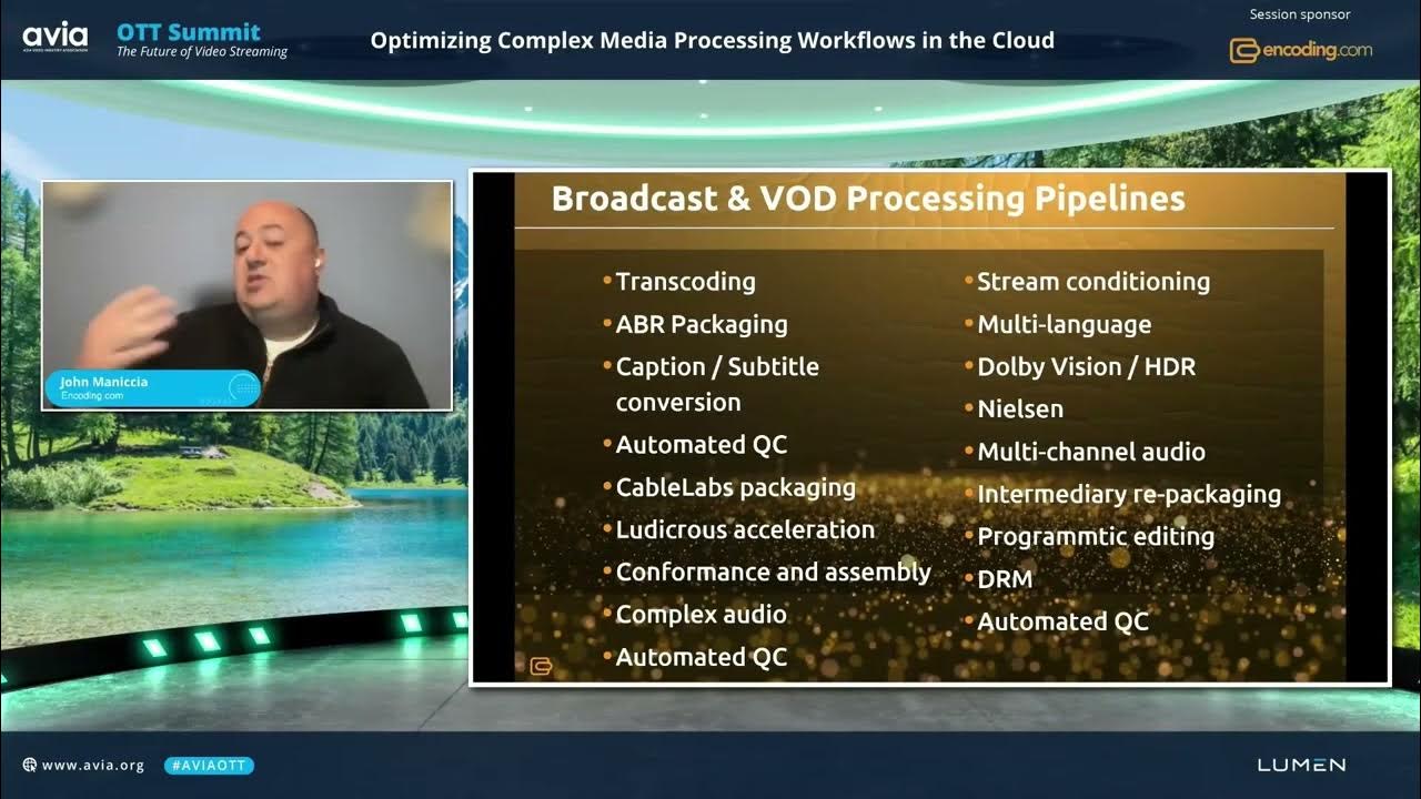 encodingdotcom's tweet card. 31 March 2022 - 1020 Optimizing Complex Media Processing Workflows in...