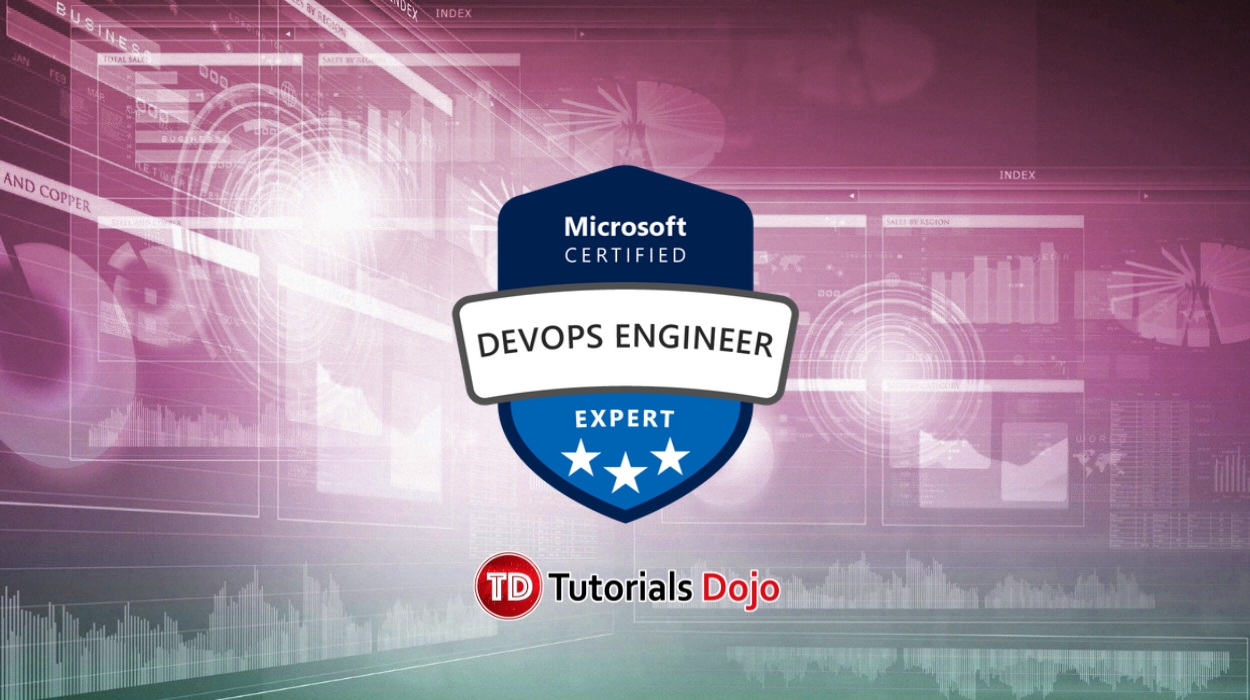 tutorialsdojo's tweet card. 140+ AZ-400 Microsoft Azure DevOps Engineer Expert Questions in TIMED mode, REVIEW mode, SECTION-BASED, and RANDOMIZED TEST mode with Explanations, Reference Links, Score Tracking, Plus BONUS...