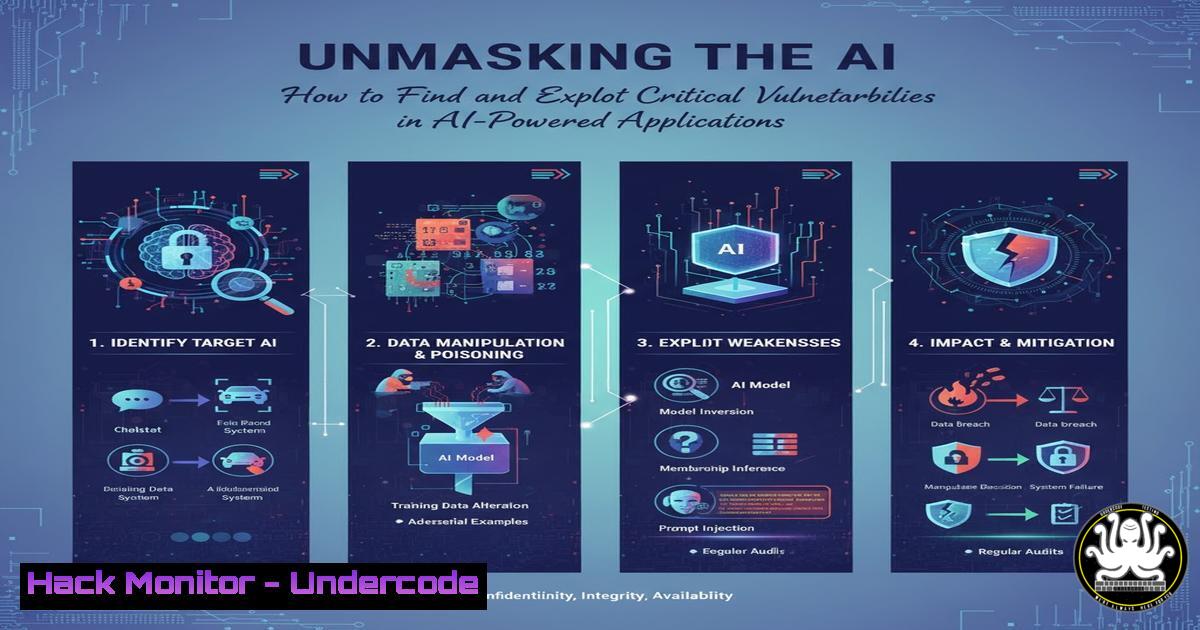UndercodeUpdate's tweet card. Unmasking the AI: How to Find and Exploit Critical Vulnerabilities in AI-Powered Applications - "Undercode Testing": Monitor hackers like a pro. Get real-time