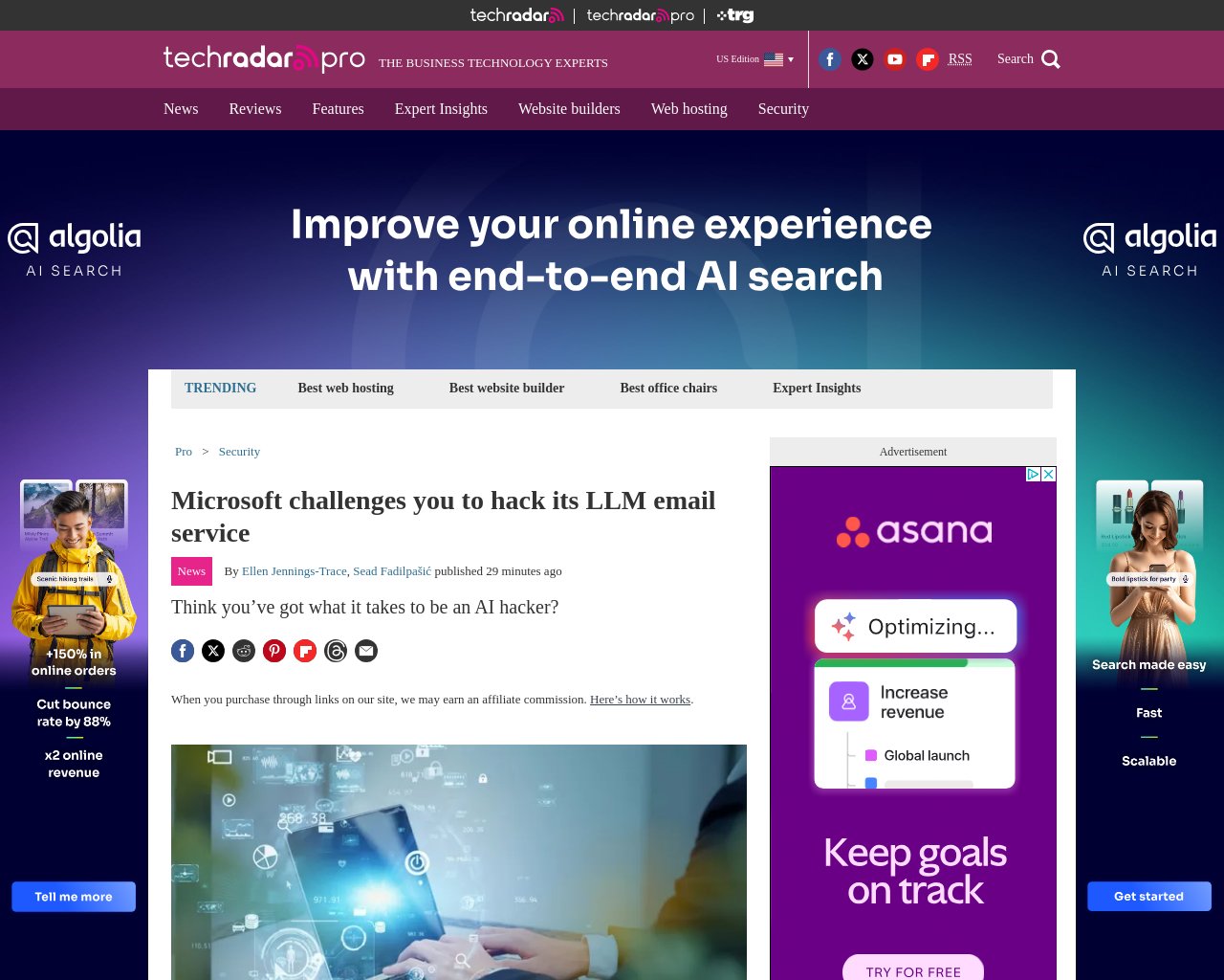 managetech_inc's tweet card. Microsoftが主催する競技にハッカーが参加 Large Language Model（LLM）統合のEメ