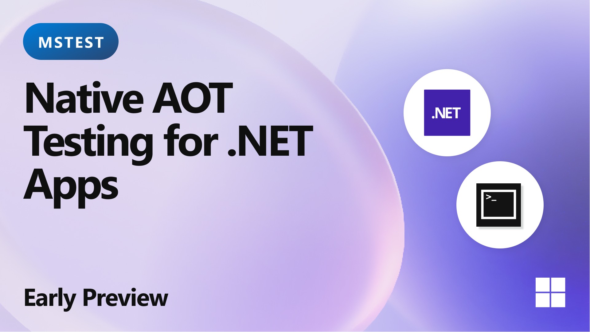 prod42net's tweet card. MSTest introduces a Native AOT compatible test runner and engine for testing your Native AOT applications.