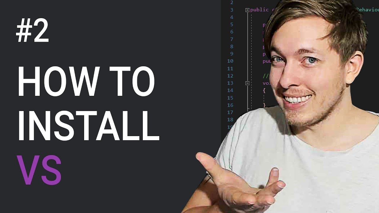 usemmtuts's tweet card. 2: Installing Visual Studio | Setup Our First Project | C# Tutorial...