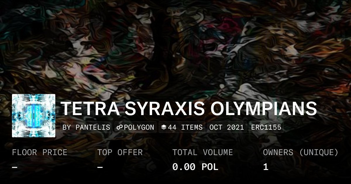 astrobotgr's tweet card. The collection TETRA SYRAXIS OLYMPIANS is a part of the Mythological Trading Card Game TETRA SYRAXIS, a game that was inspired from the Hesiod's opus magnum THEOGONIA. These trading cards are from...