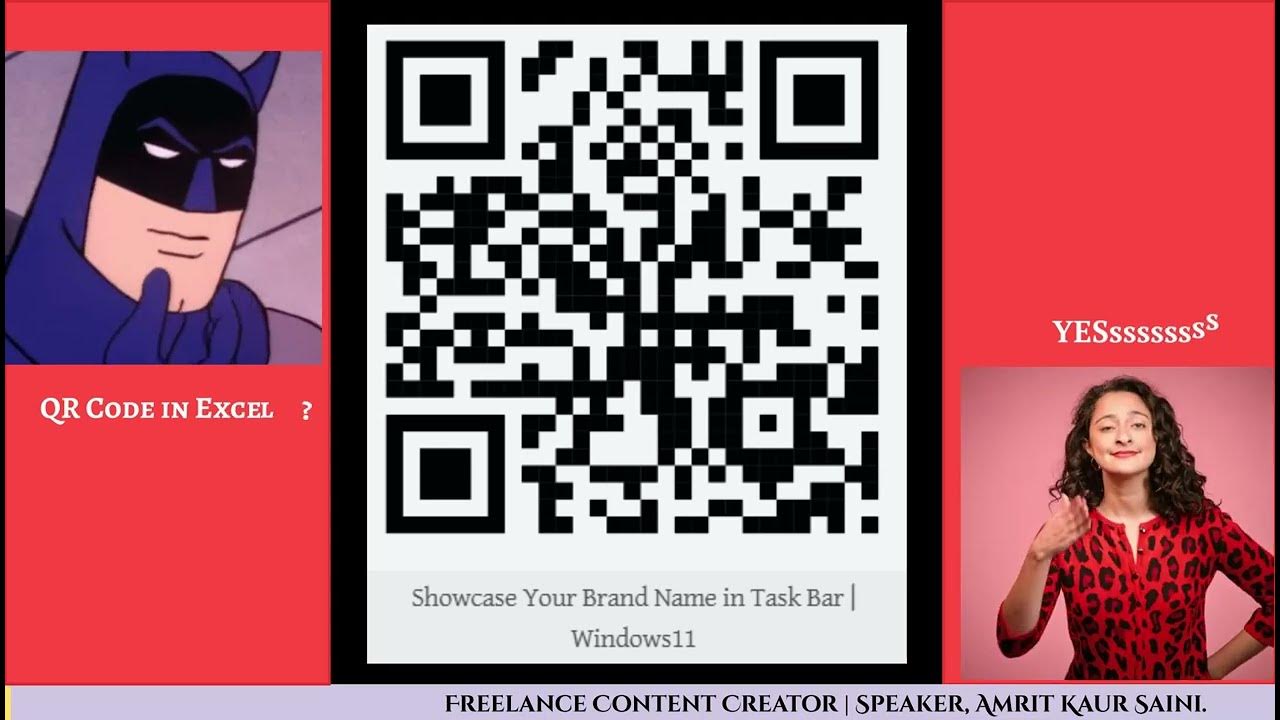 madhavi_pandey_'s tweet card. QR Code in Excel #qr #scantopay #digital #india