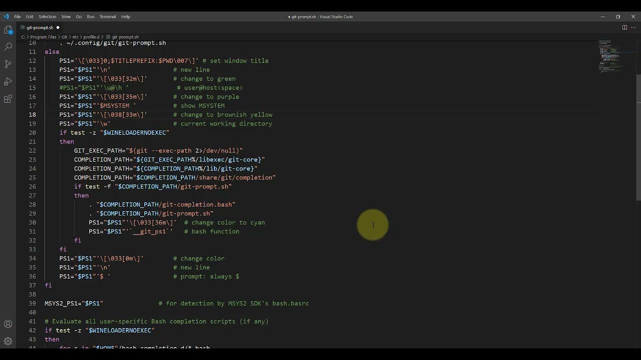 catcoder4's tweet card. How to Customize the Git Bash Shell Prompt