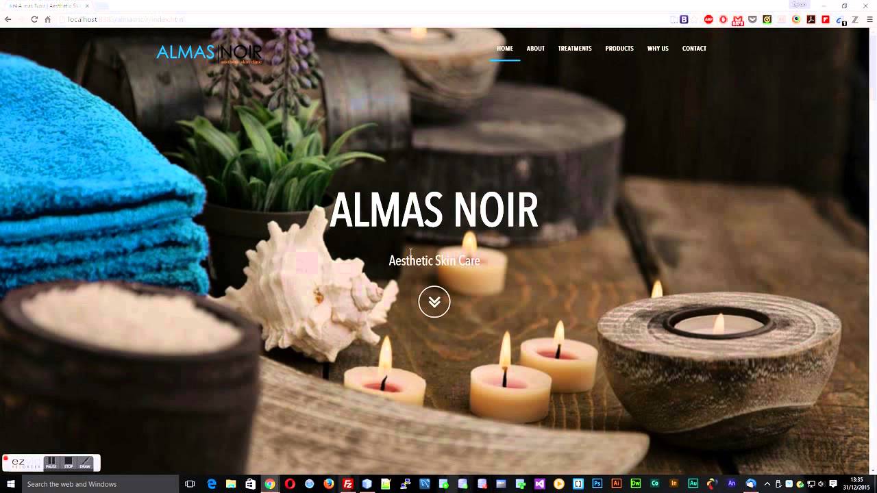 WebpotWebDesign's tweet card. Almas Noir