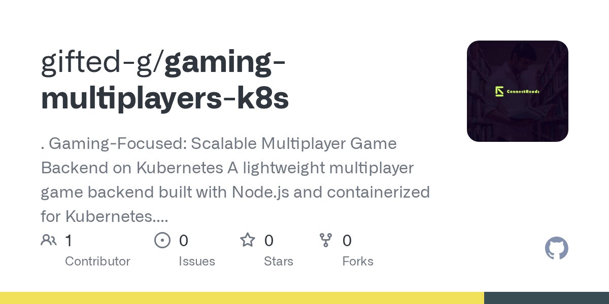 AGabriel154's tweet card. . Gaming-Focused: Scalable Multiplayer Game Backend on Kubernetes A lightweight multiplayer game backend built with Node.js and containerized for Kubernetes. The project showcases real-time scalabi...