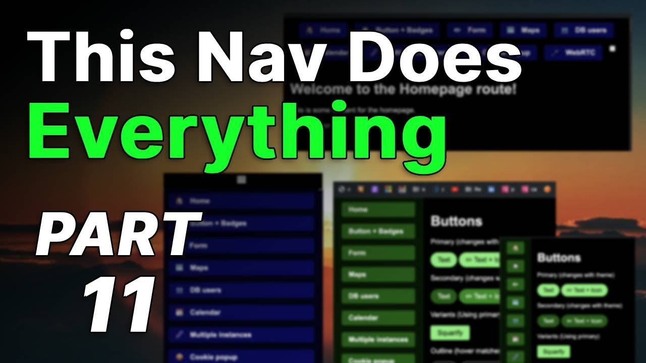 NikosKatsikanis's tweet card. Burger-collapsable Nav and Nested Components Support - #NoBuild Web...