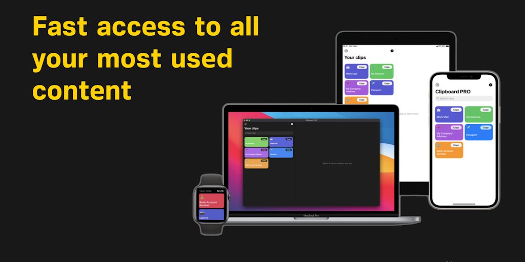 wearebeatcode's tweet card. Can’t remember where you saved your Bank Account Number? Need quick access to your CV or the digital copy of your Passport? That’s why we created Clipboard PRO: the easiest way to find, copy and...