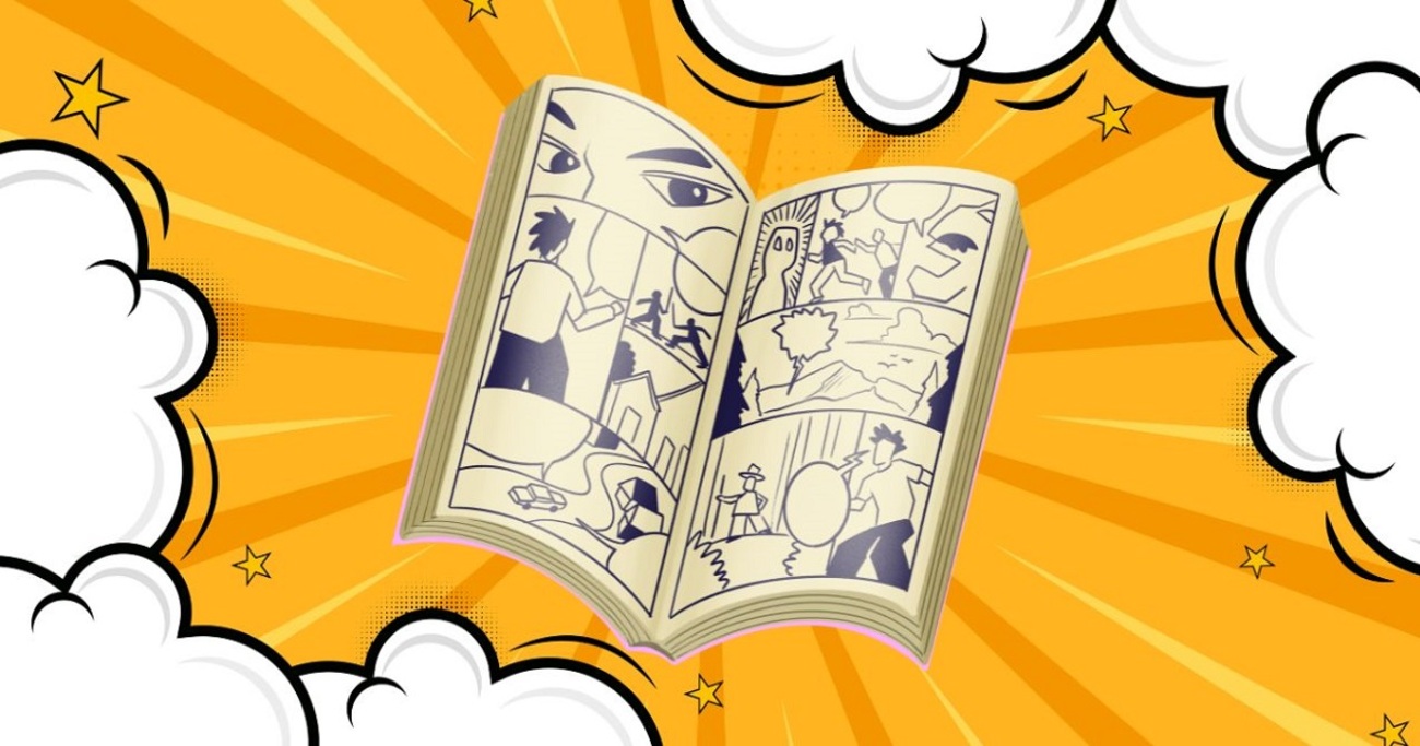 study_hacker's tweet card. 本を読む際に必要なスキル、アクティブリーディングを漫画で楽しく学ぶ方法を解説。問いを立てて能動的に読むことで、読書体験が変わります。