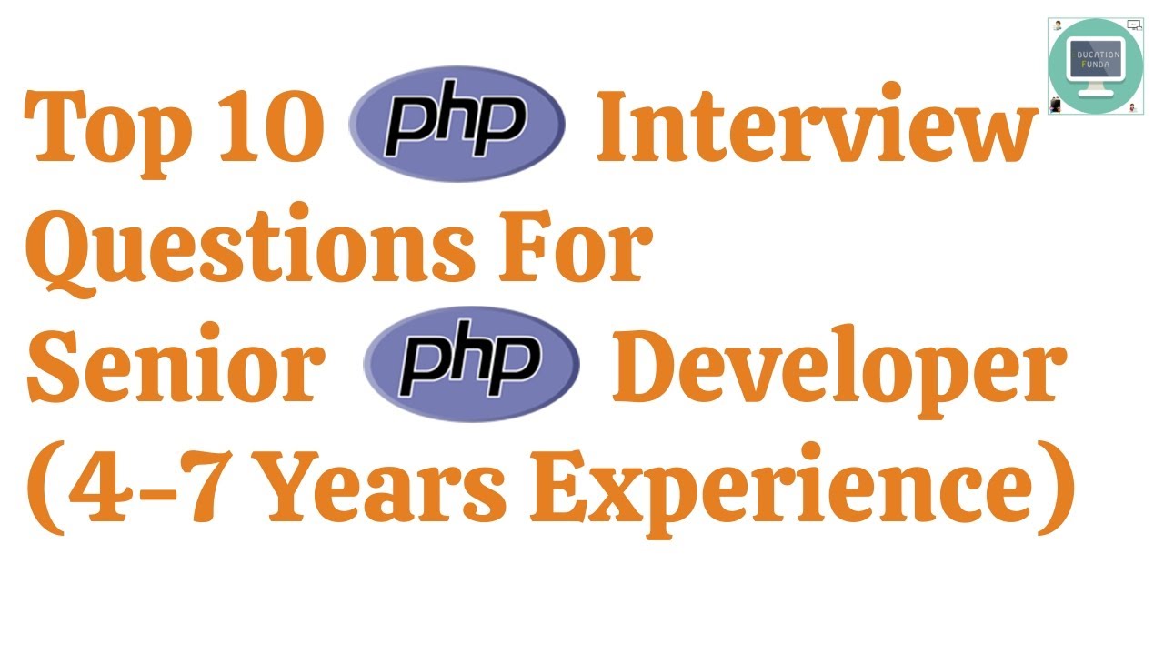 sanjaykumarwebs's tweet card. Top 10 Senior PHP Developer Interview Questions | Education Funda