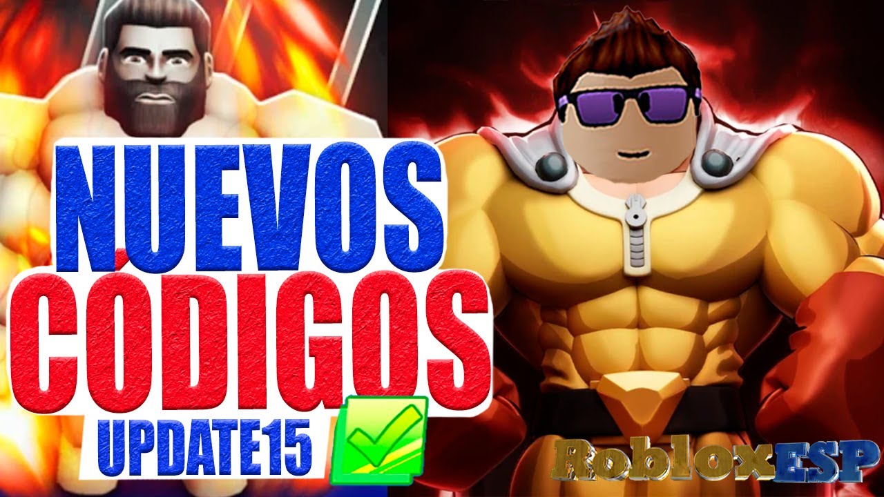 SoyRobloxESP's tweet card. [UPDATE 15] 💪 CÓDIGOS DE LIGA DE GIMNASIO EN ROBLOX GYM LEAGUE CODES