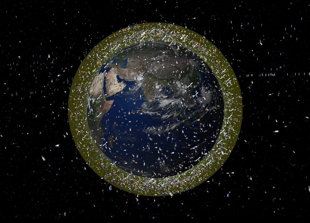 SpaceWERXDOD's tweet card. Space Force wants to help fund technologies to recycle, reuse or remove space debris