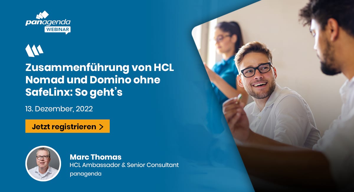 IAM_MThomas's tweet card. Nomad Web ist der Weg in die Zukunft. Und der Weg in die Zukunft wird viel einfacher, wenn Sie HCL Nomad Web und Domino ohne SafeLinx zusammenbringen.