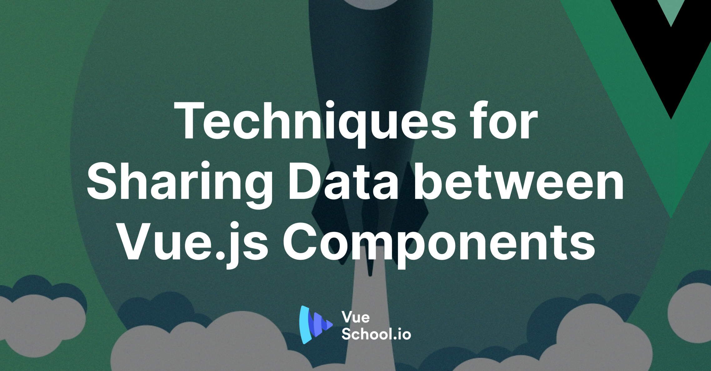 VueSchool_io's tweet card. Learn all techniques to share data between Vue.js components. Discover how to pass data with props in Vue for smooth component communication.