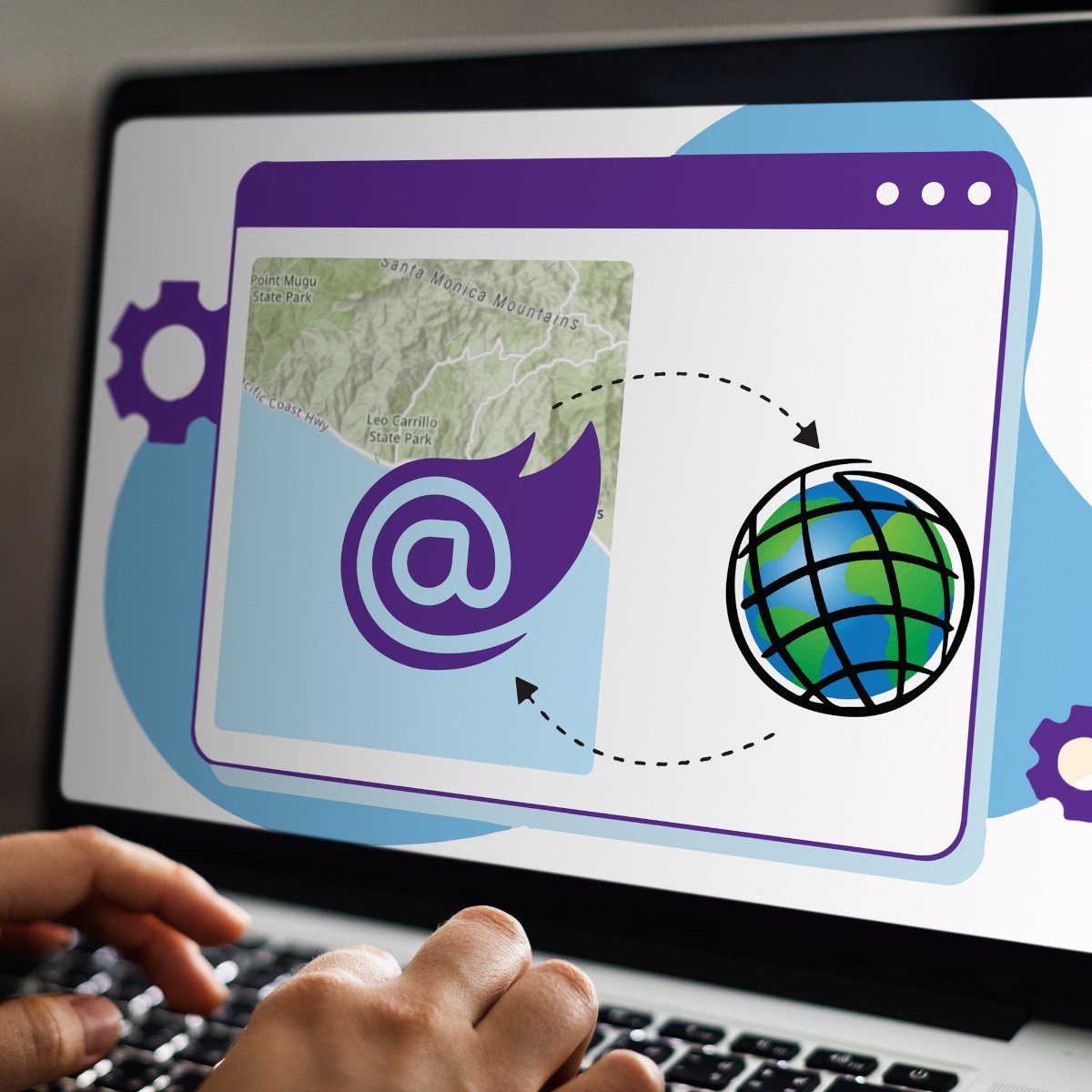 dymaptic's tweet card. Want ArcGIS maps in your Asp.NET Blazor app but don't want to write JavaScript? Check out dymaptic's Blazor GIS API and keep writing C#!